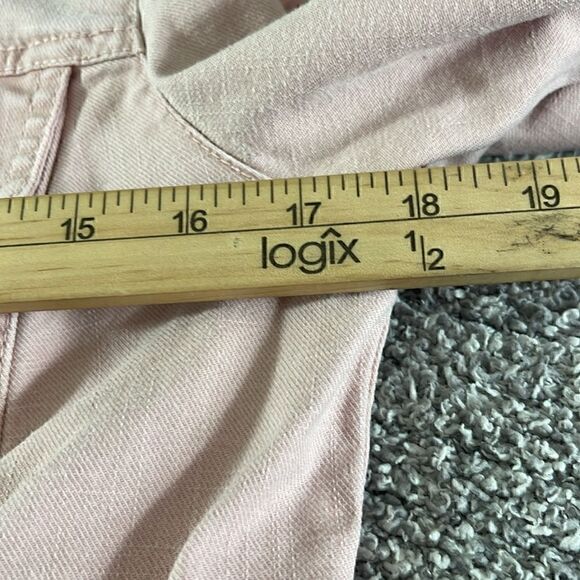 Bandolinoblu Jacket Womens Medium Embroidered Pink 90s Y2K Denim Button Up - Picture 7 of 11